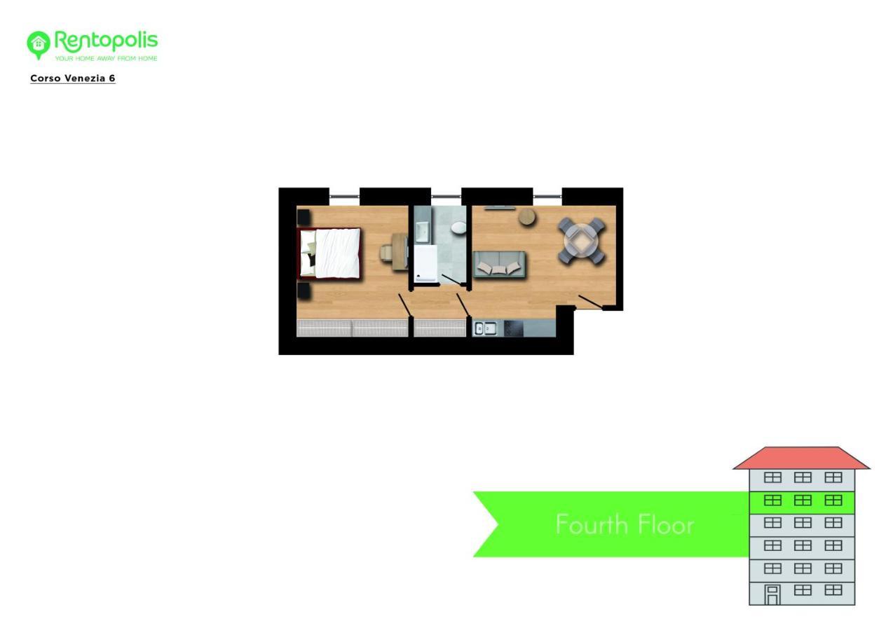 Elegant Apartment Near Brera Area 밀라노 외부 사진